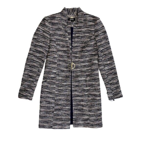 DKNY‎ Blazer Jacket Long 0 XS Notched Lapel - Picture 1 of 12